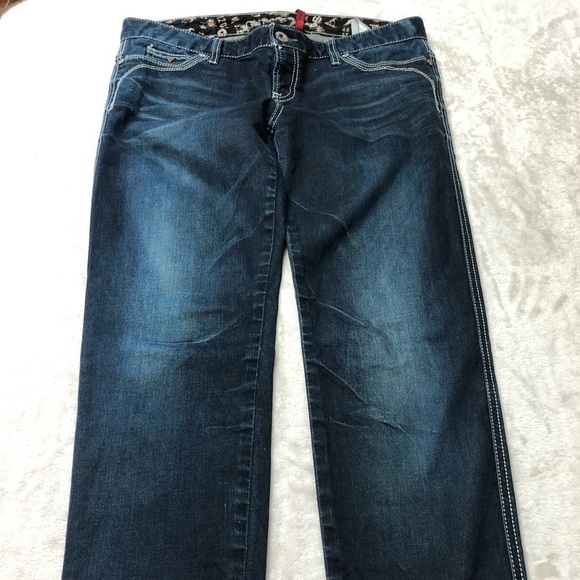 Guess Flirty Skinny Stretch Dark Wash Jeans 32 - Picture 3 of 13